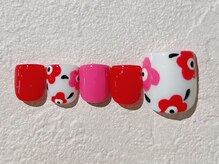 ネイルビート(NAIL BEAT)/ニュアンスフラワーネイル