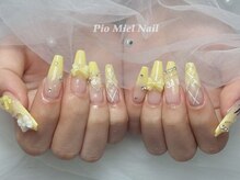 ピオミエルネイル 新宿(pio miel nail)/レモンイエローネイル