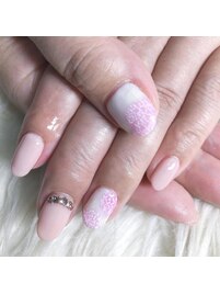 紫陽花ネイル6600yen