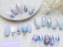 エスプレッソ アイビューティーアンドネイル 新百合ヶ丘店(Espresso)/紫陽花ネイル　梅雨ネイル