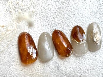 レアレアネイル(Lealeanail)/【パラジェル】オータムネイル