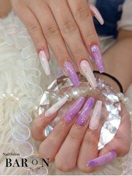 バロン 池袋店(BARON)/パープル×ピンクホワイト