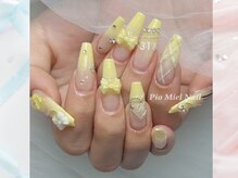 ピオミエルネイル 新宿(pio miel nail)/レモンイエローネイル