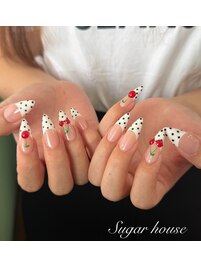 さくらんぼネイル
