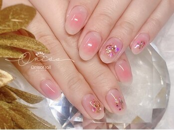 オリソネイル(OrisoNail)の写真/オフィス系～イベント向けまで、あなたの理想の指先を実現！”大好き”を詰め込んだお気に入りの指先に♪