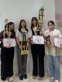 アンドルーチェ 名古屋新栄町店(ANDRUCHE)&nbsp;アイラッシュコンテストで指導した生徒たちが優勝！2連覇！！