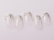 アイネイルズ 恵比寿店(I nails)/個性派ミラーフレンチ6980円