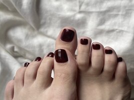 ボルドーネイル フットネイル