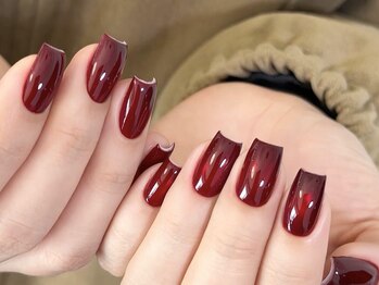 センスネイル 北千住店(Sense Nail)/クリスマス/冬ネイル/ボルドー