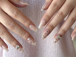 ★ガーリーレオパードネイル★