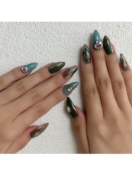 グラマラス アンジェアイ 荻窪店(glamourous ange eye)/綺麗目ネイル