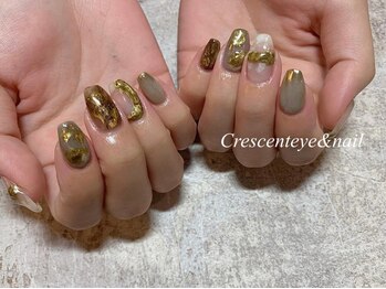 くすみカラーニュアンスネイル