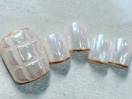 シルバーフットマグネットネイル