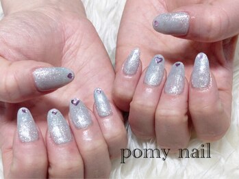 ポミーネイル 新宿西口店(pomy nail)/ラメワンカラー