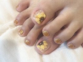 夏フットネイル。