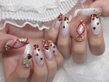 モカ 心斎橋(moca by Lee)/【Aina】チェックネイル