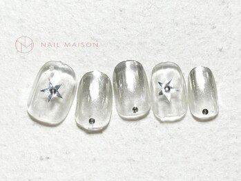 ネイルメゾン 梅田(NAIL MAISON)/クリアメタリックスター