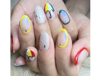 ヘアーアンドネイル ルシア(Hair&Nail Lucia)/梅雨の時期にピッタリネイル♪