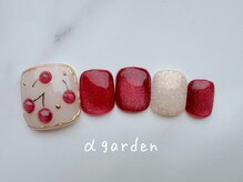 ネイルサロン アルファガーデン 町田本店(α garden)/フットジェル¥8800（税込）