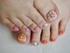グロウネイル(grow nail)の写真/お仕事柄ハンドネイルができない方にも◎可愛いフットネイルでワンランク上のお洒落を楽しみましょう♪