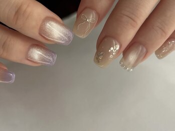 10本アート11500円　春ネイル