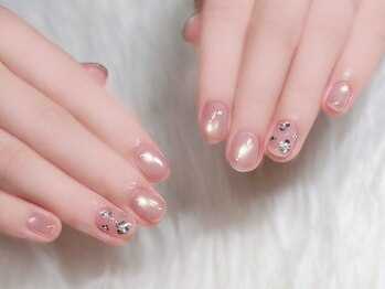 ノエル ネイル(NOEL)/ピンクマグ×ホログラム
