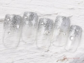 ネイルメゾン 池袋店(NAIL MAISON)/ストーンラメグラ¥8050
