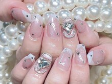 ナナアンドコー(Nana&Co.)/夏ネイル、キラキラ、ハート