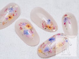 押し花ネイル