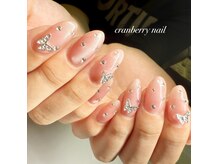 クランベリーネイル(cranberry nail)の雰囲気（マグネットネイルデザイン♪）