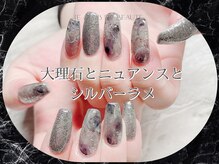 ル クラブ ド ボーテ 練馬/秋のシルバーラメ(練馬ネイル)