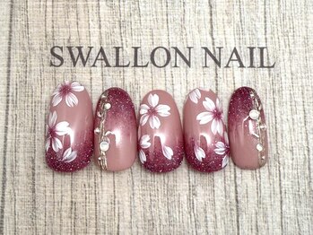 スワロンネイル 名古屋店(SWALLON NAIL)/桜ネイル