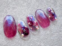 カトルナフ(quatre fois neuf)/大人パープルの塗りかけアート