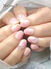 桜チークネイル