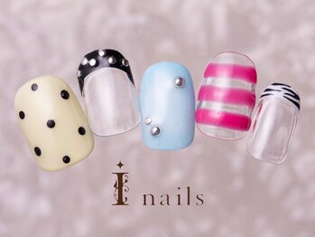 アイネイルズ 町田店(I nails)/Y2Kボーダーネイル10480円