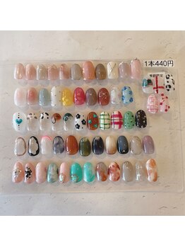 定額ネイル1本¥440