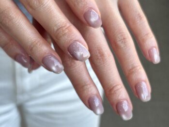 アンバー 三軒茶屋(umber)の写真/【9時～21時まで営業】30色以上！うるつやenoi magnetnailワンカラー¥7000*煌めく微粒子マグネットネイルで