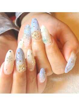 爪ソウシャイン(爪 SO SHINE)/持込み再現★雪ネイル
