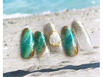 アウラ ネイルサロンアンドスクール(aula)/天然石ネイル