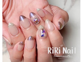 リリネイル(RiRi Nail)/フレンチミラーネイル