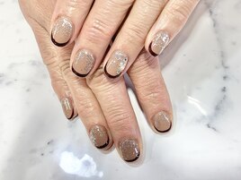 フレンチラメグラデーション