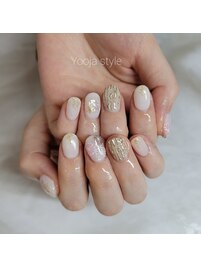 春っぽキラキラネイル
