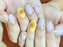 ループ 川崎店(LOOP)/ひまわりネイル/パラジェル