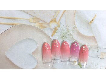 ネイルサロン&スクール ジーナ(GINA)/3月定額シンプルナチュラルカラ-