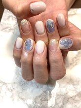 ネイルサロン ラミラージュ/紫陽花アート☆