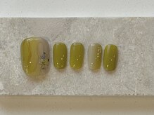 カラ ネイル 中津店(calla nail)/春色ニュアンスフットネイル