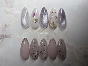 プライベートネイルサロン ママネイル(mamanail)/春デザインネイル♪¥8500