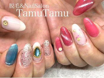 ネイルサロン タムタム(Nail Salon TamuTamu)/アシンメトリーネイル