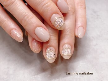 ジャスミンネイルサロン(Jasmine)/ツイードネイル