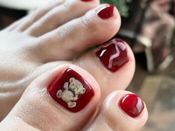 ネイル アトリエ コモード(nail atelier Comodo)/絵画ネイル [ティディベア]